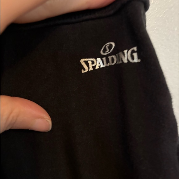 Spalding black simple leggings size 2x, minor wash wear - Picture 2 of 4